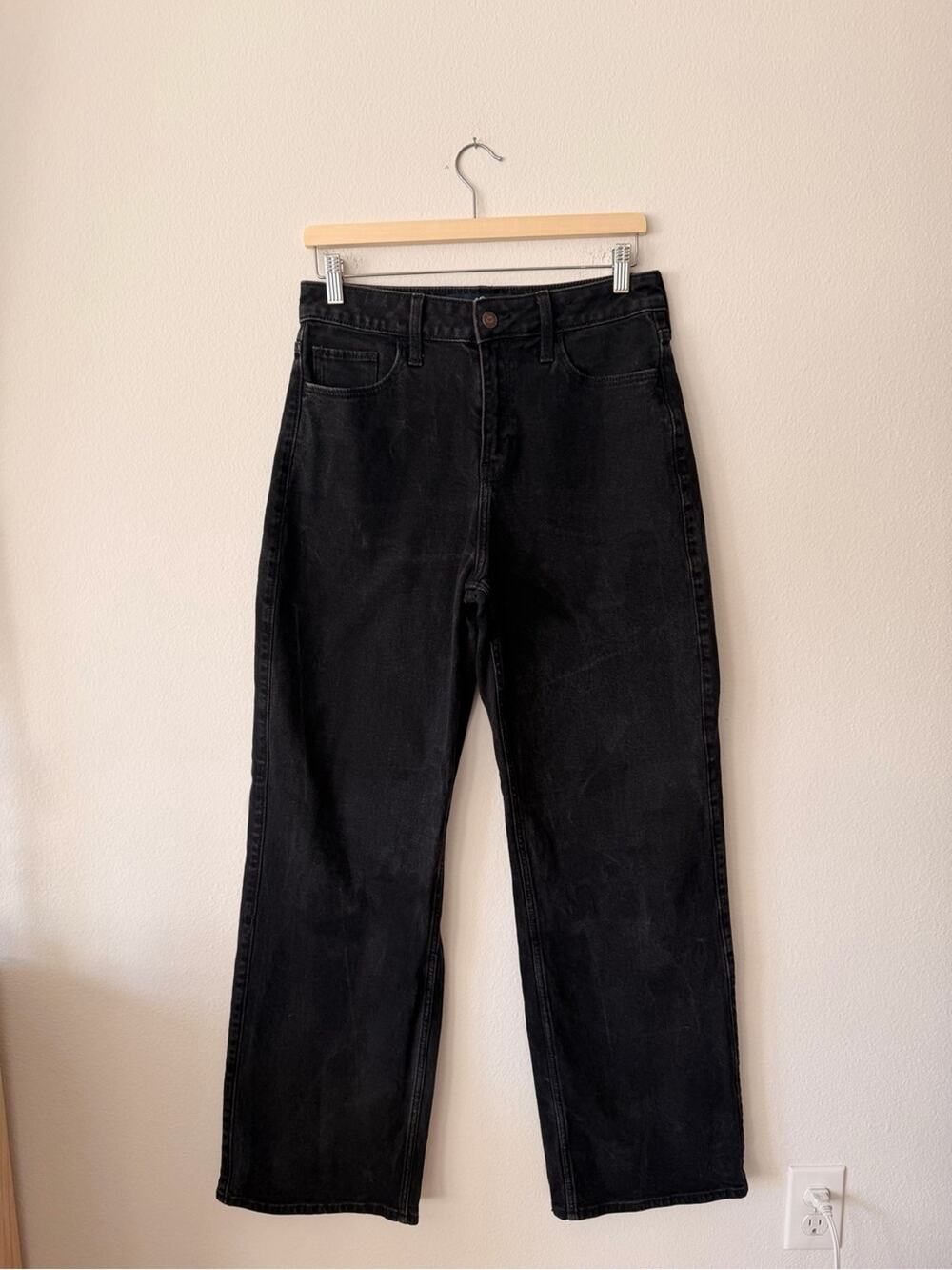 Hollister High-Rise Vintage Baggy Black Jeans